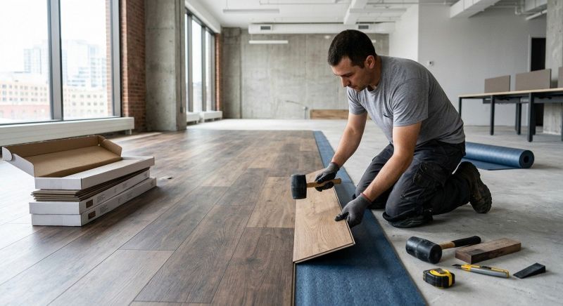 Our team working on Flooring Service projects in Kirkland, WA