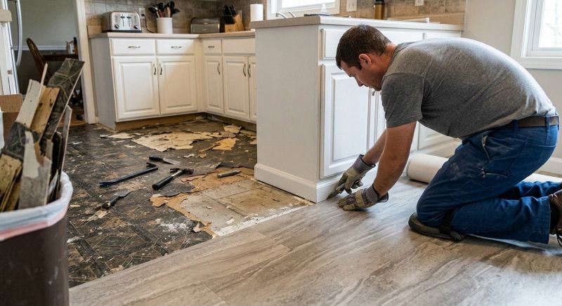 Linoleum Floor Installation in Kent, WA
