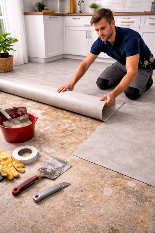 Linoleum Floor Installation in Monroe, WA