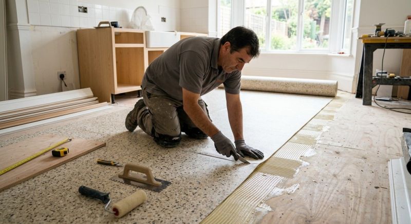 Linoleum Floor Installation in Vashon, WA
