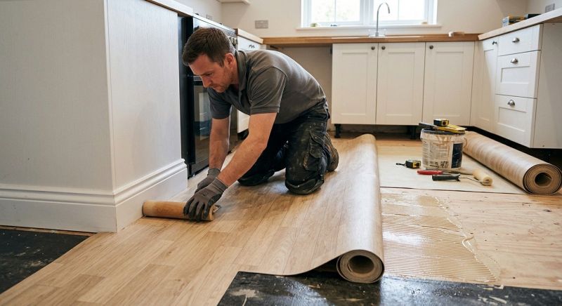Sheet Linoleum Installation in Kenmore, WA